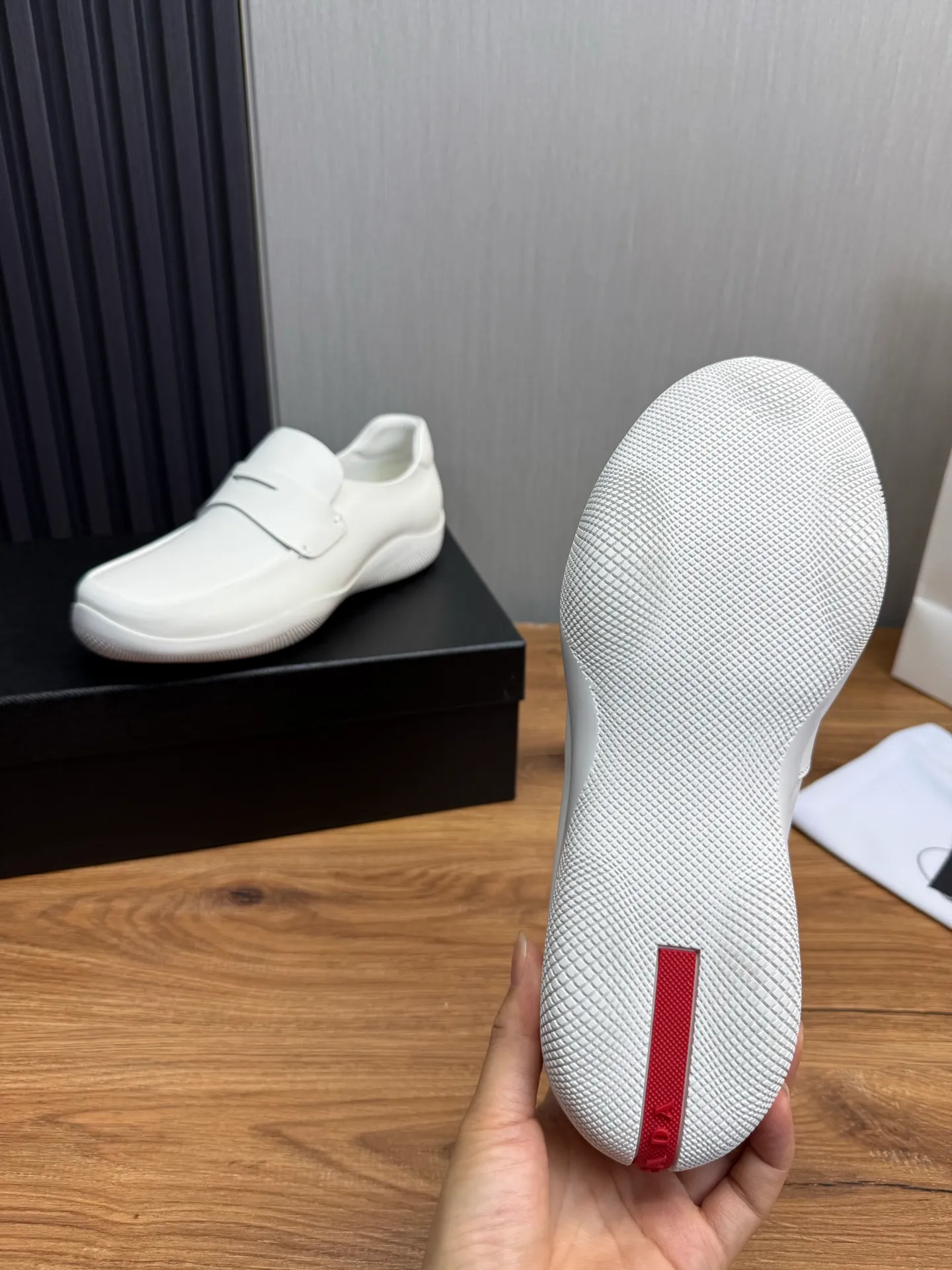Men's shoes 💰760💰 [PRADA] New models synchronized with the official website, high-quality shipments ✔️Best sellers🔥 Original cowhide + cowhide lining, 1🆚1 replica, original original sole, 38-45 (men's 38.45 custom-made, non-refundable)